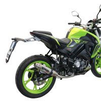 GPR auspuff kompatibel mit  Keeway Rkf 125 2021-2023, Deeptone Inox, Homologierte auspuff mit verbindungsrohr und katalysator 