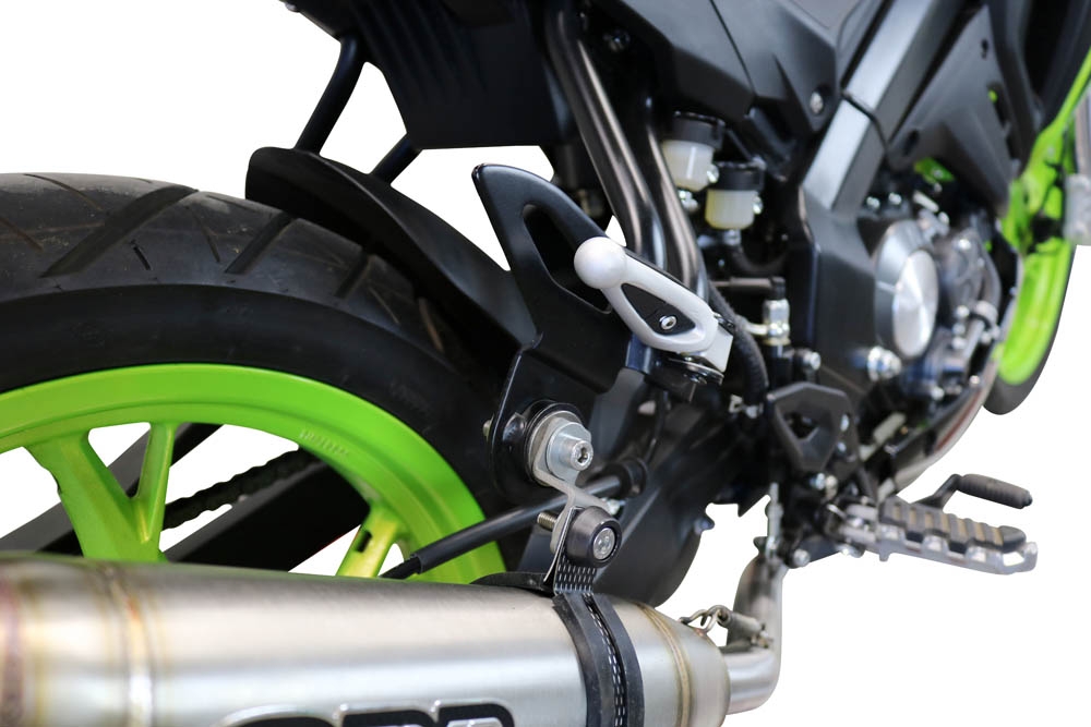 GPR auspuff kompatibel mit  Keeway Rkf 125 2021-2023, Deeptone Inox, Homologierte auspuff mit verbindungsrohr und katalysator 