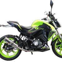 GPR auspuff kompatibel mit  Keeway Rkf 125 2021-2023, M3 Inox , Homologierte auspuff mit verbindungsrohr und katalysator 