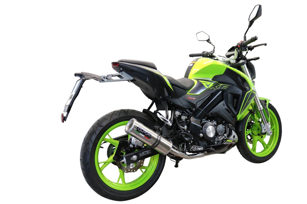 GPR auspuff kompatibel mit  Keeway Rkf 125 2021-2023, M3 Inox , Homologierte auspuff mit verbindungsrohr und katalysator 