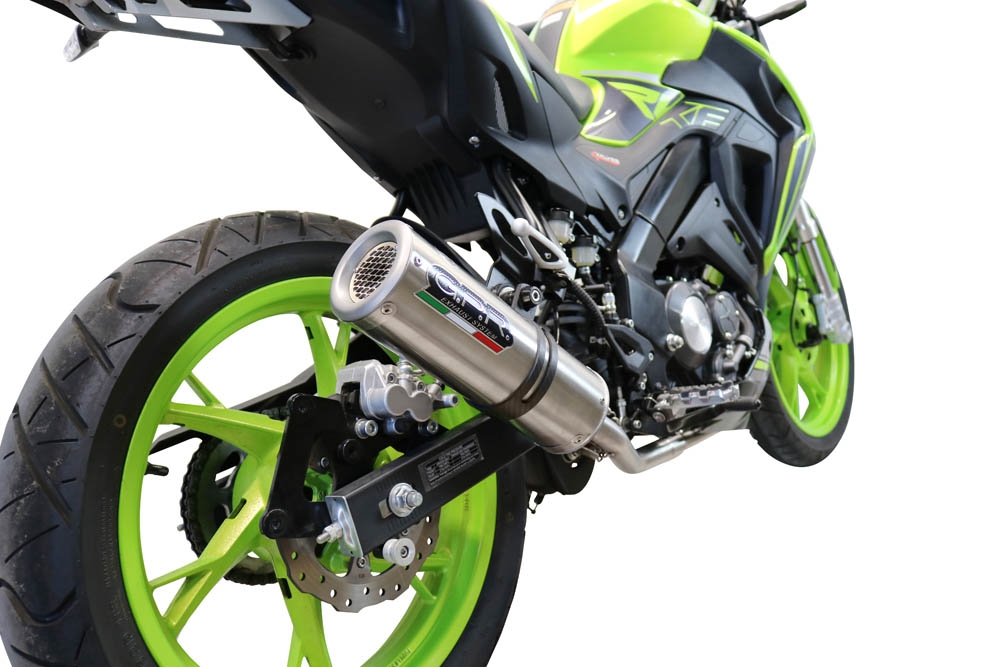 GPR auspuff kompatibel mit  Keeway Rkf 125 2021-2023, M3 Inox , Homologierte auspuff mit verbindungsrohr und katalysator 