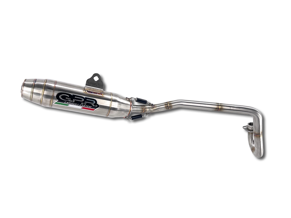 GPR auspuff kompatibel mit  Suzuki Dr-z 2003-2024, Deeptone Inox, Racing-Komplettsystem-Auspuff, einschließlich Krümmer und abnehmbarem DB-Killer 