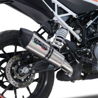 GPR auspuff kompatibel mit  Ktm Duke 390 2021-2024, New Grand Prix Evo Titanium, Zugelassener legaler Slip-On-Auspuff mit Abe, einschließlich abnehmbarem DB-Killer und Verbindungsrohr 