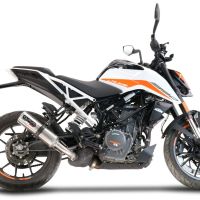 GPR auspuff kompatibel mit  Ktm Duke 390 2021-2024, M3 Inox , Rennauspuff, mit Verbindungsrohren, Artikel ohne Genehmigung 