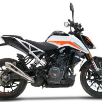 GPR auspuff kompatibel mit  Ktm Duke 390 2021-2024, Powercone Evo, Zugelassener legaler Slip-On-Auspuff mit Abe, einschließlich abnehmbarem DB-Killer und Verbindungsrohr 