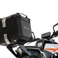 GPR TECH Ktm Duke 125 2017/2020 e4 Topcase aus Aluminium, Inklusive Stahlplatte und Aluminium-Dachträger Kapazität Liter 26