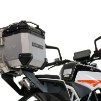 GPR TECH Ktm Duke 125 2017/2020 e4 Topcase aus Aluminium, Inklusive Stahlplatte und Aluminium-Dachträger Kapazität Liter 35