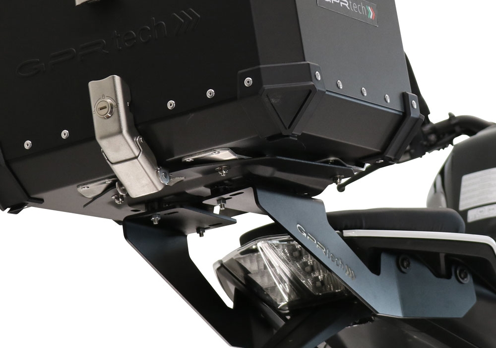 GPR TECH Ktm Duke 125 2021/2023 e5 Gepäckträger hintenTop Case ALPITECH 26 LT Gepäckträger hinten, aus Edelstahl mit 4 Verankerungspunkten