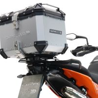 GPR TECH Ktm Lc 8 1290 Super Adv 2017/2020 e4 Topcase aus Aluminium, silberfarben mit spezifischer Platte inklusive Kapazität Liter 55