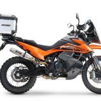 GPR TECH Ktm Lc 8 1290 Super Adv 2017/2020 e4 Topcase aus Aluminium, silberfarben mit spezifischer Platte inklusive Kapazität Liter 55