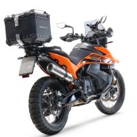GPR TECH Husqvarna Norden 901 2022/2024 e5 Topcase aus Aluminium, schwarze Farbe mit spezifischer Platte enthalten Kapazität Liter 55