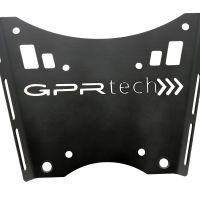GPR TECH Ktm Lc 8 Adventure 1190 2013 Topcase aus Aluminium, schwarze Farbe mit spezifischer Platte enthalten Kapazität Liter 45