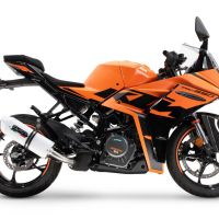 GPR auspuff kompatibel mit  Ktm Rc 125 2021-2024, Albus Evo4, Zugelassener legaler Slip-On-Auspuff mit Abe, einschließlich abnehmbarem DB-Killer und Verbindungsrohr 