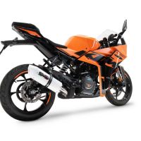 GPR auspuff kompatibel mit  Ktm Rc 125 2021-2024, Albus Evo4, Zugelassener legaler Slip-On-Auspuff mit Abe, einschließlich abnehmbarem DB-Killer und Verbindungsrohr 