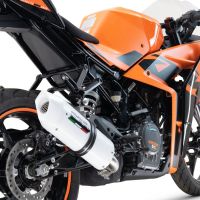 GPR auspuff kompatibel mit  Ktm Rc 125 2021-2024, Albus Evo4, Zugelassener legaler Slip-On-Auspuff mit Abe, einschließlich abnehmbarem DB-Killer und Verbindungsrohr 