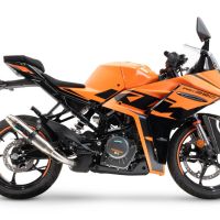 GPR auspuff kompatibel mit  Ktm Rc 390 2022-2024, Deeptone Inox, Rennauspuff, mit Verbindungsrohren, Artikel ohne Genehmigung 