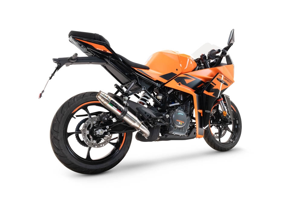 GPR auspuff kompatibel mit  Ktm Rc 390 2022-2024, Deeptone Inox, Rennauspuff, mit Verbindungsrohren, Artikel ohne Genehmigung 