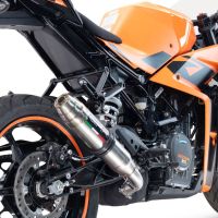 GPR auspuff kompatibel mit  Ktm Rc 390 2022-2024, Deeptone Inox, Rennauspuff, mit Verbindungsrohren, Artikel ohne Genehmigung 