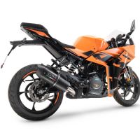 GPR auspuff kompatibel mit  Ktm Rc 125 2021-2024, Furore Nero, Rennauspuff, mit Verbindungsrohren, Artikel ohne Genehmigung 