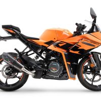 GPR auspuff kompatibel mit  Ktm Rc 390 2022-2024, New Grand Prix Evo Titanium, Zugelassener legaler Slip-On-Auspuff mit Abe, einschließlich abnehmbarem DB-Killer und Verbindungsrohr 