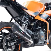 GPR auspuff kompatibel mit  Ktm Rc 390 2022-2024, New Grand Prix Evo Titanium, Zugelassener legaler Slip-On-Auspuff mit Abe, einschließlich abnehmbarem DB-Killer und Verbindungsrohr 