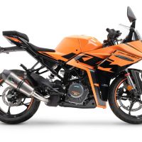 GPR auspuff kompatibel mit  Ktm Rc 390 2022-2024, M3 Inox , Zugelassener legaler Slip-On-Auspuff mit Abe, einschließlich abnehmbarem DB-Killer und Verbindungsrohr 