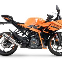 GPR auspuff kompatibel mit  Ktm Rc 125 2021-2024, M3 Inox , Rennauspuff, mit Verbindungsrohren, Artikel ohne Genehmigung 