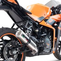 GPR auspuff kompatibel mit  Ktm Rc 125 2021-2024, M3 Inox , Rennauspuff, mit Verbindungsrohren, Artikel ohne Genehmigung 