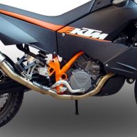 GPR auspuff kompatibel mit  Ktm Lc8 950 Adventure - S  2003-2007, Hyper Sonic Inox, Zugelassener legaler Vollanlagenauspuff mit ABE, inklusive herausnehmbarem DB-Killer 