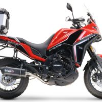 GPR TECH Moto Morini X-CAPE 650 2021/2024 e5 Topcase aus Aluminium, silberfarben mit spezifischer Platte inklusive Kapazität Liter 35