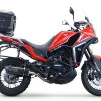 GPR TECH Moto Morini X-CAPE 650 2021/2024 e5 Topcase aus Aluminium, schwarze Farbe mit spezifischer Platte enthalten Kapazität Liter 45