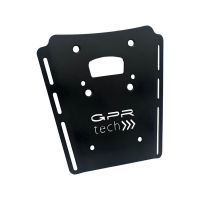 GPR TECH Moto Morini X-CAPE 650 2021/2024 e5 Topcase aus Aluminium, schwarze Farbe mit spezifischer Platte enthalten Kapazität Liter 45