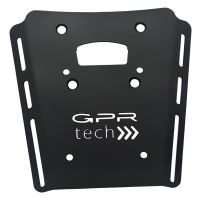 GPR TECH Moto Morini X-CAPE 650 2021/2024 e5 Topcase aus Aluminium, schwarze Farbe mit spezifischer Platte enthalten Kapazität Liter 45