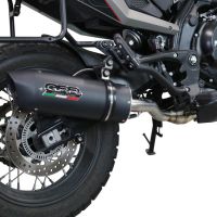 GPR auspuff kompatibel mit  Moto Morini X-CAPE 650 2021-2024, Furore Evo4 Nero, Zugelassener legaler Mid-Full-Systemauspuff mit ABE, einschließlich abnehmbarem DB-Killer und Katalysator 