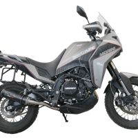GPR auspuff kompatibel mit  Moto Morini X-CAPE 650 2021-2024, M3 Black Titanium, Zugelassener legaler Mid-Full-Systemauspuff mit ABE, einschließlich abnehmbarem DB-Killer und Katalysator 