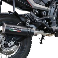 GPR auspuff kompatibel mit  Moto Morini X-CAPE 650 2021-2024, M3 Black Titanium, Zugelassener legaler Mid-Full-Systemauspuff mit ABE, einschließlich abnehmbarem DB-Killer und Katalysator 