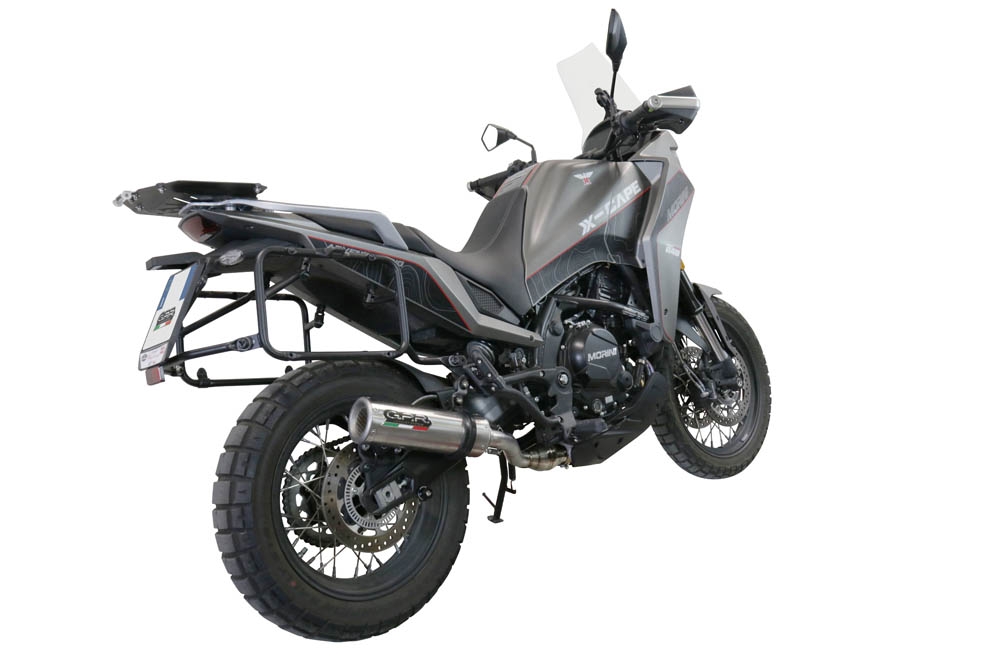 GPR auspuff kompatibel mit  Moto Morini X-CAPE 650 2021-2024, M3 Inox , Zugelassener legaler Mid-Full-Systemauspuff mit ABE, einschließlich abnehmbarem DB-Killer und Katalysator 