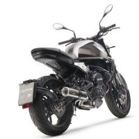 GPR auspuff kompatibel mit  Moto Morini Seiemmezzo Str 2022-2024, M3 Poppy , Zugelassener legaler Mid-Full-Systemauspuff mit ABE, einschließlich abnehmbarem DB-Killer und Katalysator 