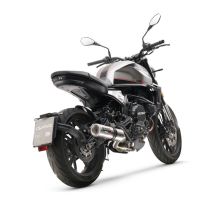 GPR auspuff kompatibel mit  Moto Morini Seiemmezzo Str 2022-2024, M3 Inox , Zugelassener legaler Mid-Full-Systemauspuff mit ABE, einschließlich abnehmbarem DB-Killer und Katalysator 