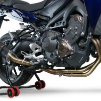 GPR auspuff kompatibel mit  Yamaha Mt-09 Tracer 900 2015-2020, Furore Nero, Racing-Komplettsystem-Auspuff, einschließlich Krümmer und abnehmbarem DB-Killer 