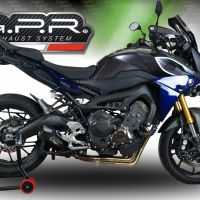 GPR auspuff kompatibel mit  Yamaha Tracer 900 GT  2018-2020, Furore Nero, Racing-Komplettsystem-Auspuff, einschließlich Krümmer und abnehmbarem DB-Killer 