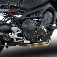 GPR auspuff kompatibel mit  Yamaha Tracer 900 GT  2018-2020, Furore Nero, Racing-Komplettsystem-Auspuff, einschließlich Krümmer und abnehmbarem DB-Killer 
