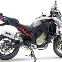 GPR auspuff kompatibel mit  Ducati Multistrada V4 Grand Tour 2024-2025, Albus Evo4, Zugelassener legaler Slip-On-Auspuff mit Abe, einschließlich abnehmbarem DB-Killer und Verbindungsrohr 