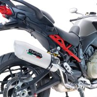 GPR auspuff kompatibel mit  Ducati Multistrada V4 Grand Tour 2024-2025, Albus Evo4, Zugelassener legaler Slip-On-Auspuff mit Abe, einschließlich abnehmbarem DB-Killer und Verbindungsrohr 
