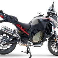 GPR auspuff kompatibel mit  Ducati Multistrada V4 - S 2022-2024, Dual Inox, Zugelassener legaler Slip-On-Auspuff mit Abe, einschließlich abnehmbarem DB-Killer und Verbindungsrohr 
