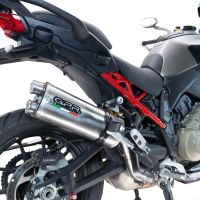 GPR auspuff kompatibel mit  Ducati Multistrada V4 - S 2022-2024, Dual Inox, Zugelassener legaler Slip-On-Auspuff mit Abe, einschließlich abnehmbarem DB-Killer und Verbindungsrohr 