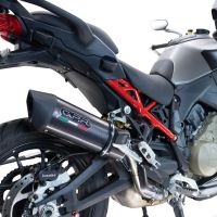 GPR auspuff kompatibel mit  Ducati Multistrada V4 Rally 2023-2024, Furore Evo4 Poppy, Zugelassener legaler Slip-On-Auspuff mit Abe, einschließlich abnehmbarem DB-Killer und Verbindungsrohr 