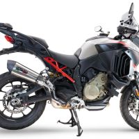 GPR auspuff kompatibel mit  Ducati Multistrada V4 - S 2022-2024, New Grand Prix Evo Titanium, Zugelassener legaler Slip-On-Auspuff mit Abe, einschließlich abnehmbarem DB-Killer und Verbindungsrohr 