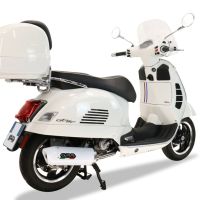 GPR auspuff kompatibel mit  Piaggio Vespa 300 Gts - Gtv - Touring - Super  2019-2020, Albus Ceramic, Racing-Komplettsystem-Auspuff, einschließlich Krümmer und abnehmbarem DB-Killer 
