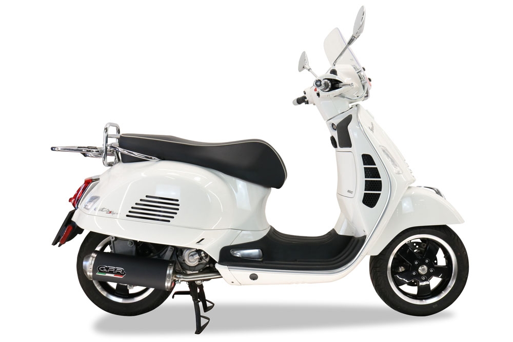 GPR auspuff kompatibel mit  Piaggio Vespa Gt - Gtv 250 I.E.  2007-2009, Evo4 Road, Racing-Komplettsystem-Auspuff, einschließlich Krümmer und abnehmbarem DB-Killer 